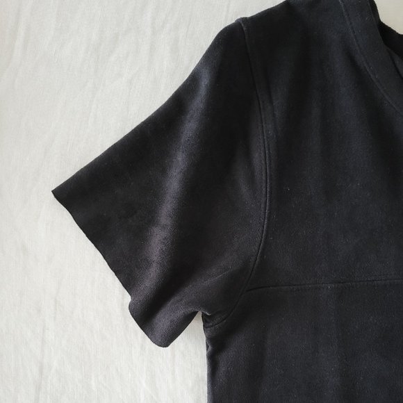 Mink Pink black faux suede t-shirt dress - Picture 5 of 6